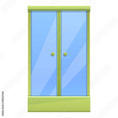 Kids shower stall icon. Cartoon of kids shower stall vector icon for web design isolated on white background
