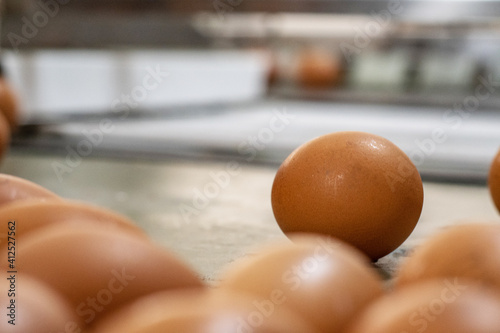 Fresh farm eggs on a rustic wooden background