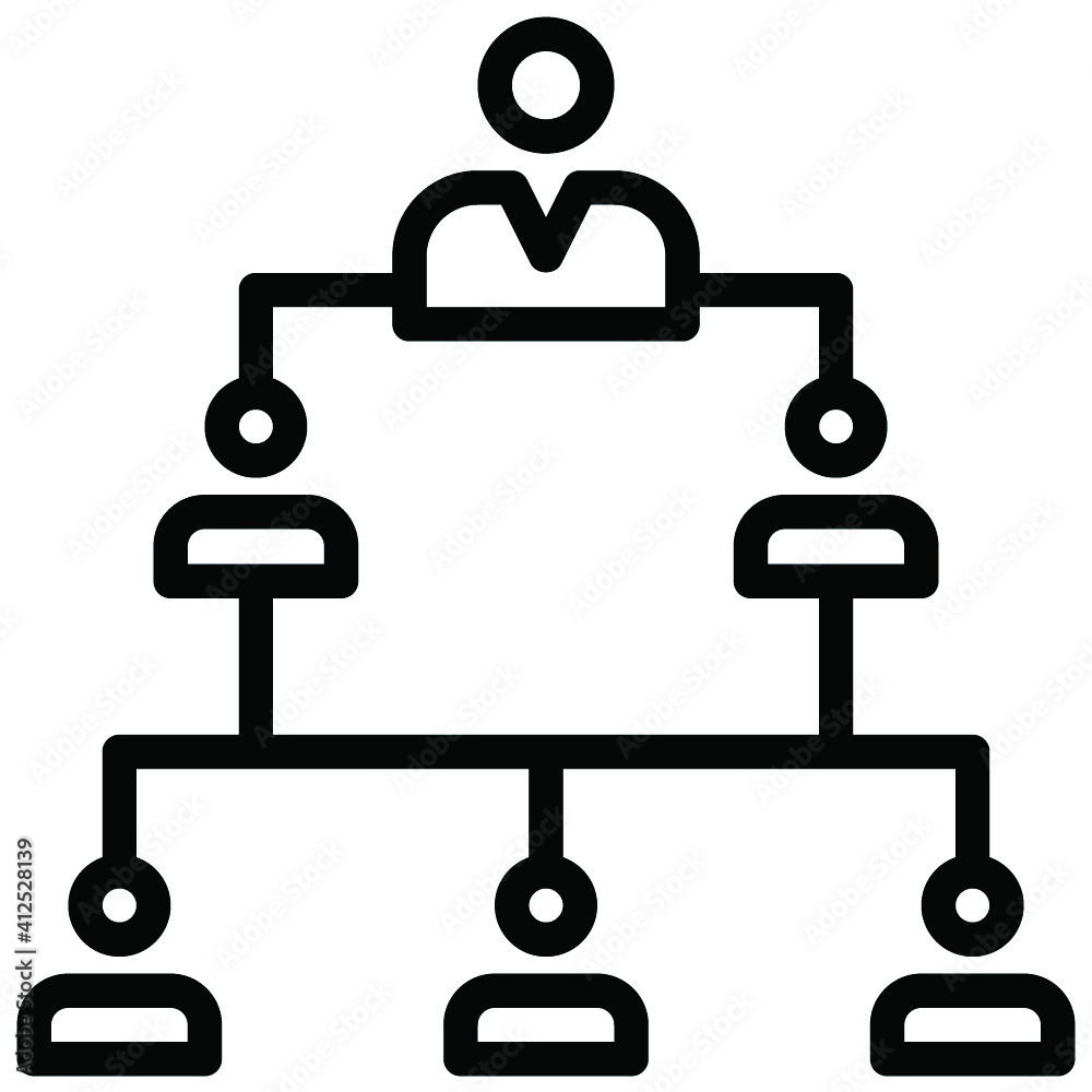 Organization icon for graphic design job application website report and other design job Organization icon for graphic design job application website report and other design job