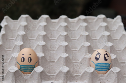 eggs in a row