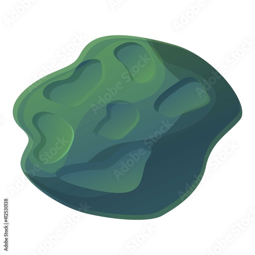 Asteroid meteorite icon. Cartoon of asteroid meteorite vector icon for web design isolated on white background