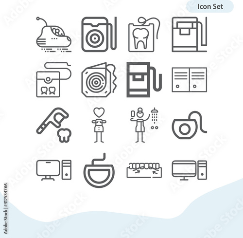 Simple set of own related lineal icons.
