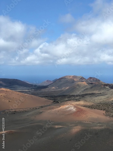 Volcanes del parque natural del Timanfaya en Lanzarote, Canarias