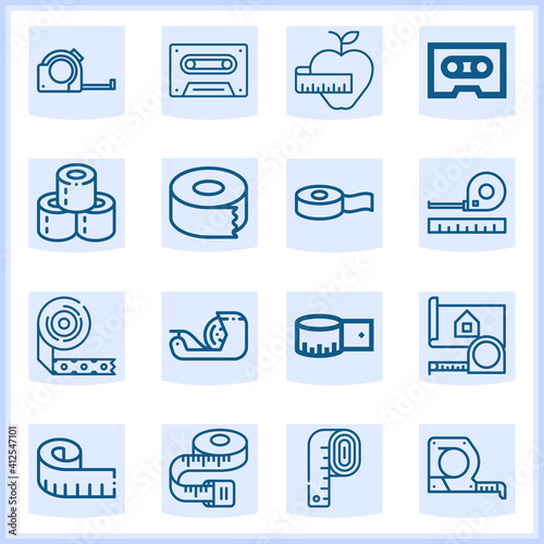 Finishing line  related simple set. 16  lineal