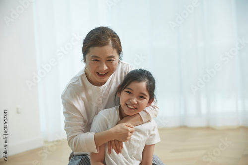 portrait of a parent and child