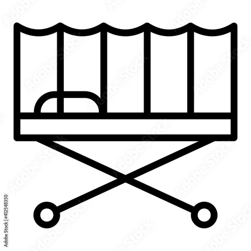 Patient Bed Concept Vector Icon Design, Personal protective equipment Symbol, Workplace health surveillance Sign, occupational safety and healthcare stock Illustration