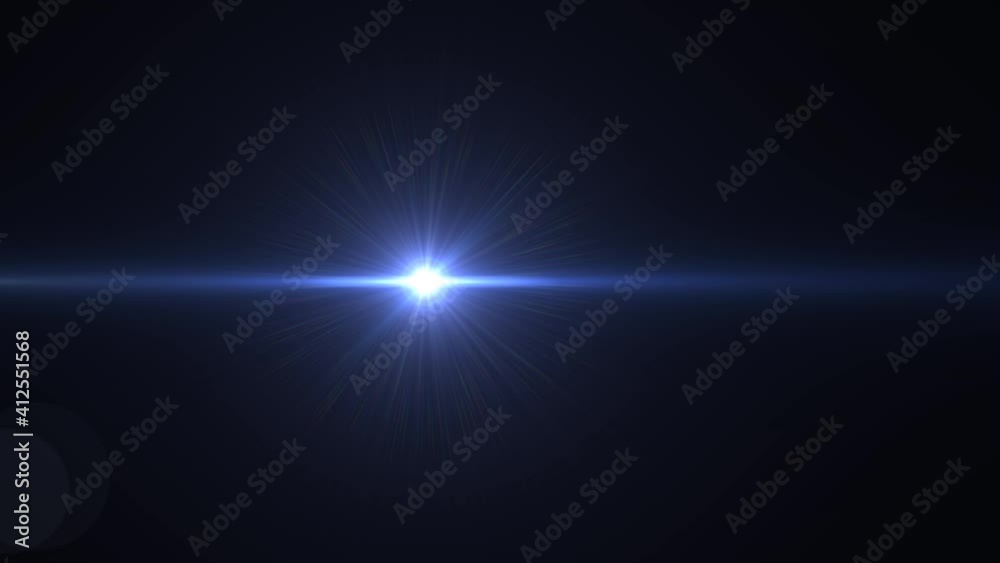 Optical lens flare effect. 4K resolution. Very high quality and realistic.on black background