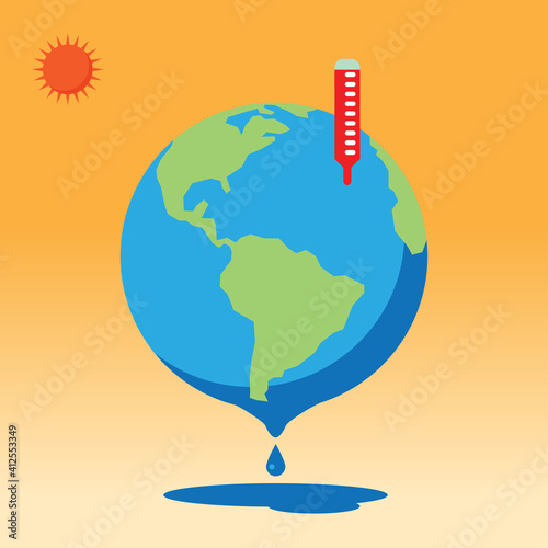 Temperature rises from global warming