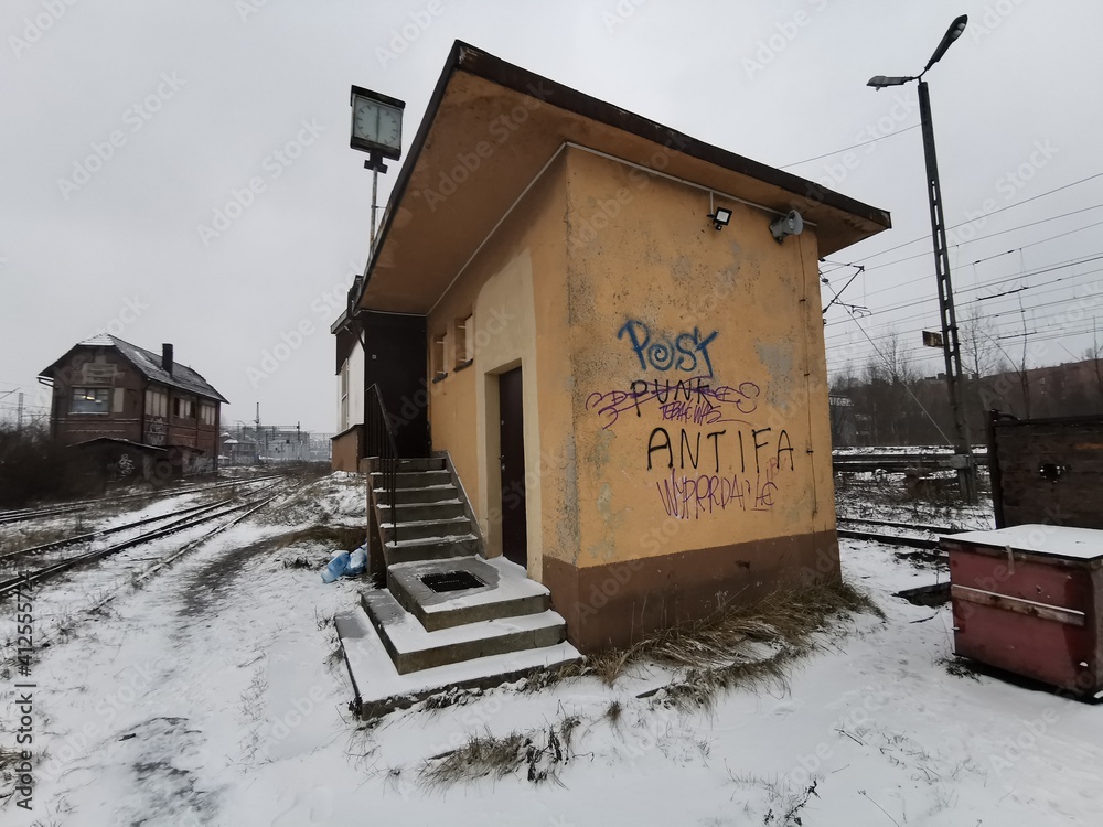 Nieczynna lokomotywownia w Katowicach