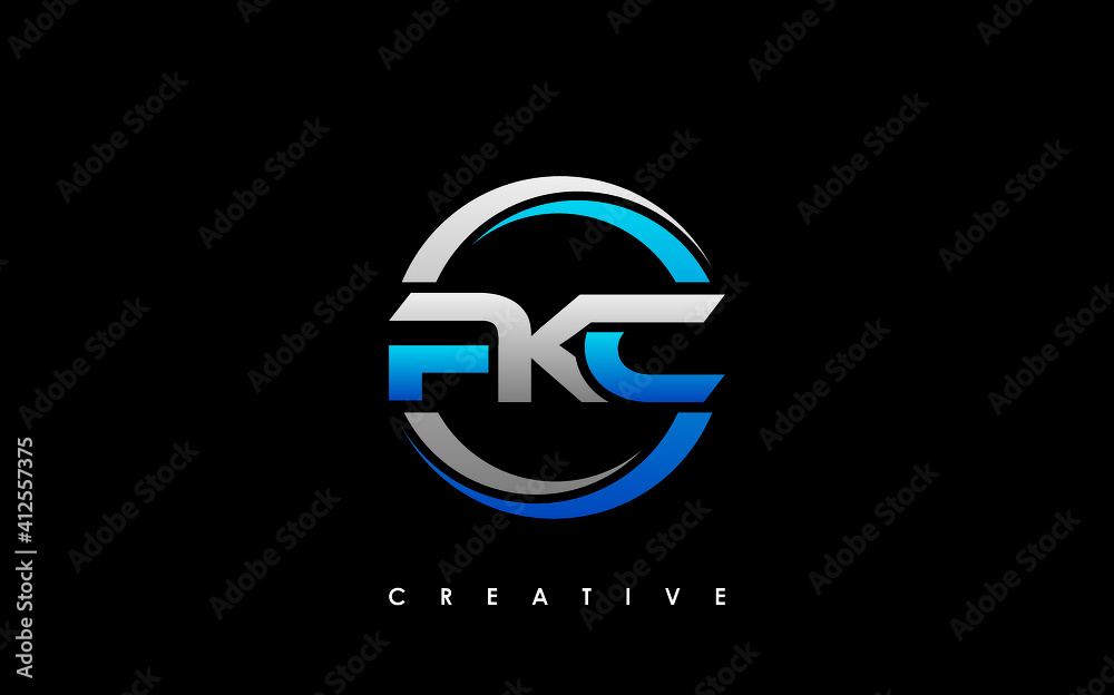 PKC Letter Initial Logo Design Template Vector Illustration PKC Letter Initial Logo Design Template Vector Illustration