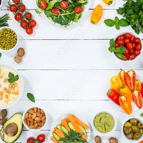Vegetables background healthy vegan clean eating superfood copyspace copy space organic food wooden board square