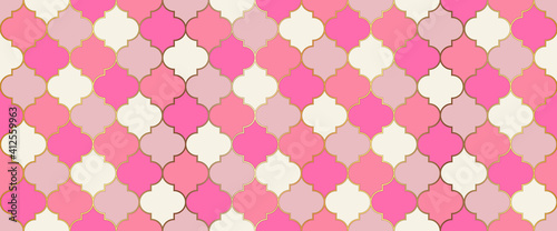 Ramadan Kareem Muslim Background. Eid Mubarak Islamic Decoration. Traditional