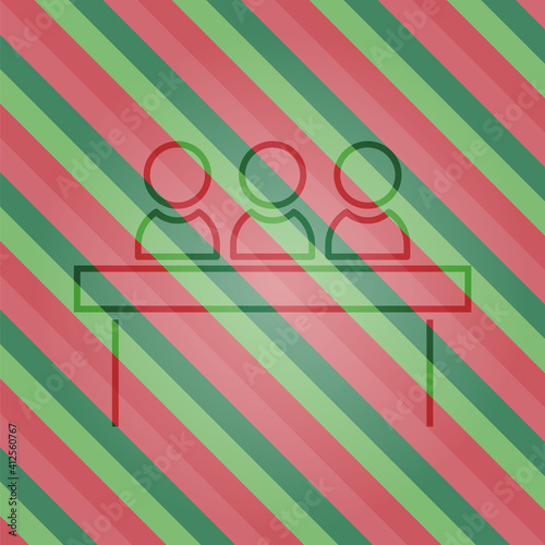 Color jury group committee icon. conference