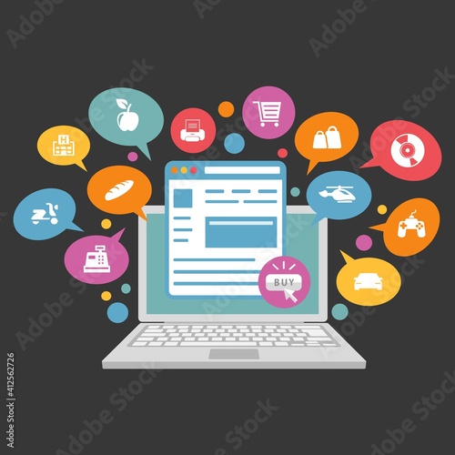 Ilustración flat para negocios