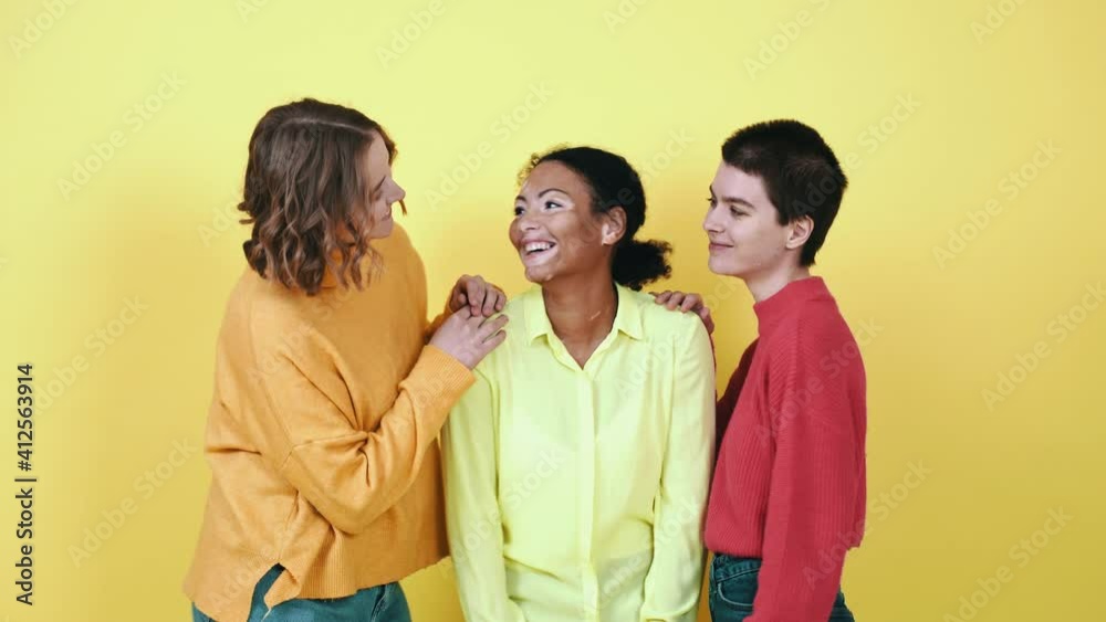 Diverse beauty concepts. Group of women with different kind of skin