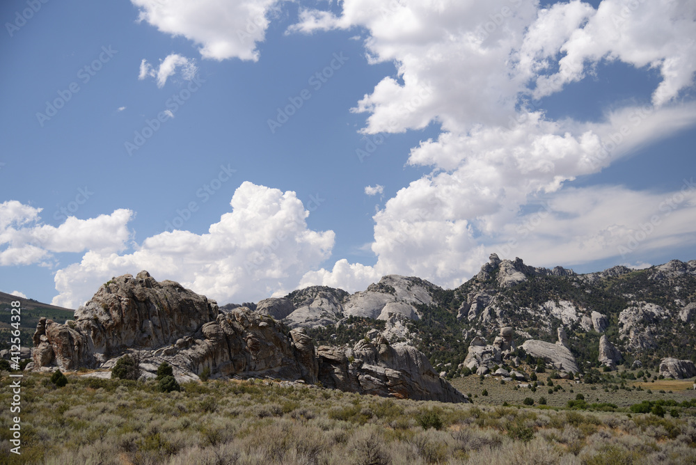 Rock formations at City of Rocks National Reserve in Idaho