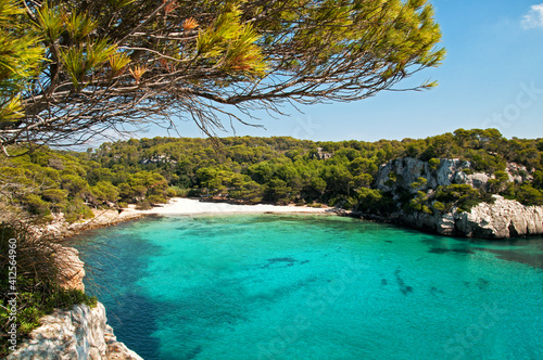 Beautiful view of Menorca, Spain photo