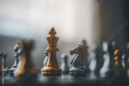 chess board game concept of business ideas and competition and stratagy plan success meaning
