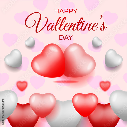 Vector illustration of valentines day graphics, happy valentine's day background. suitable for happy valentine's day greetings