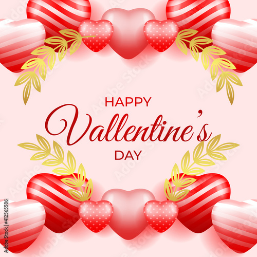 Valentines Day vector illustration. Happy Valentines Day Background vector