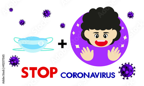 Washing hand and protective face mask against corona virus,Covid-19.