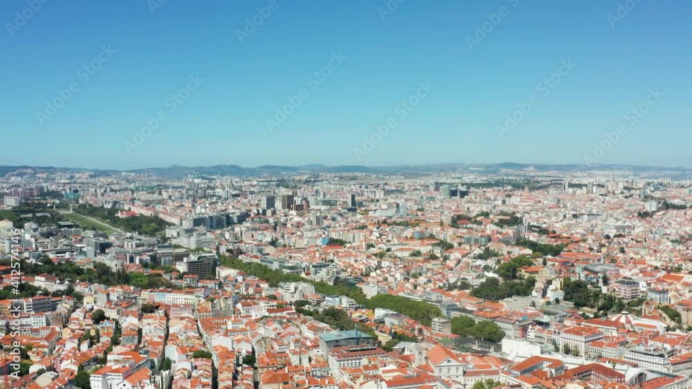 Aerial view of the beautiful Lisbon in Portugal Aerial view of the beautiful Lisbon in Portugal