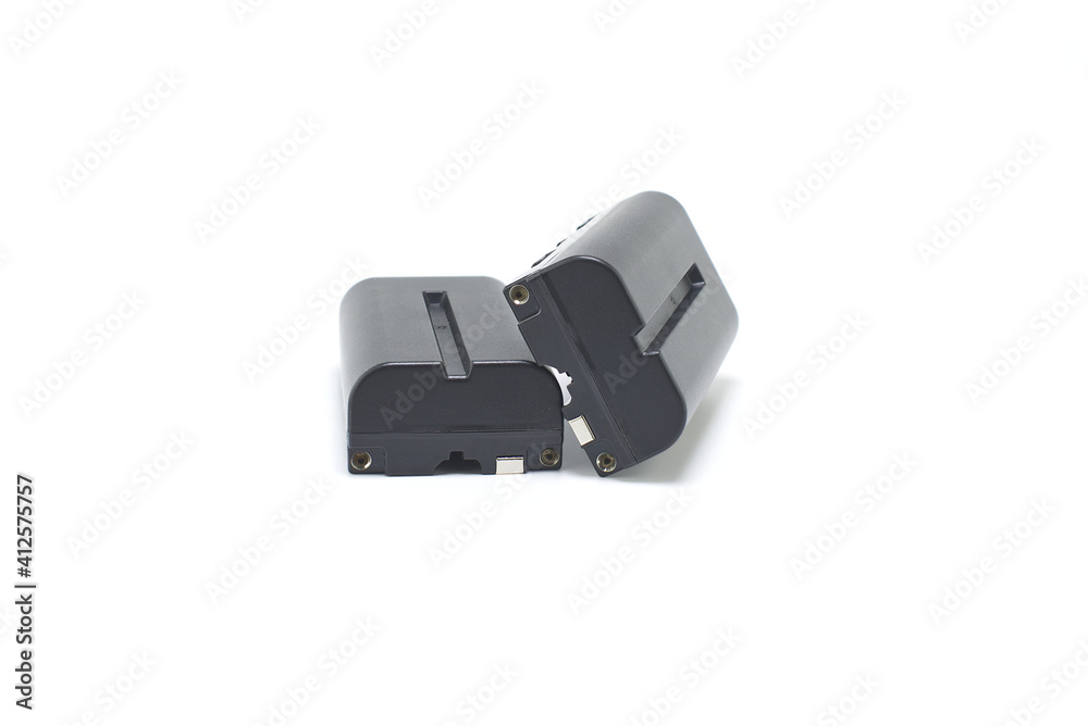 NP-F battery isolated on a white background NP-F battery isolated on a white background