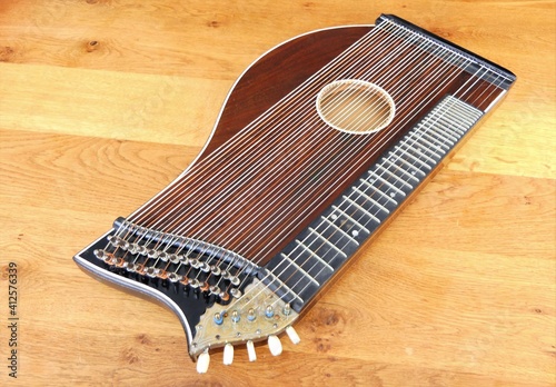 Zither (Antique stringed musical instrument, concert zither)