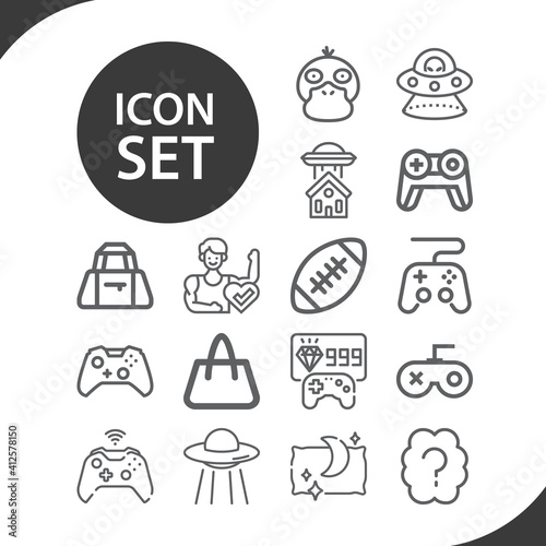 Simple set of reasonable related lineal icons.