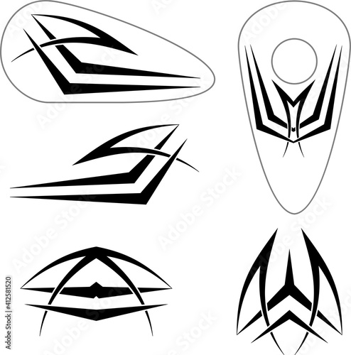 Tribal Bike Decal