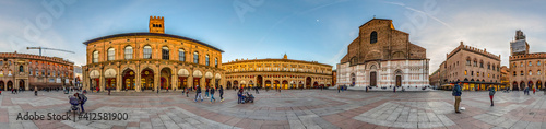 Piazza Maggiore, Bologna, Italia