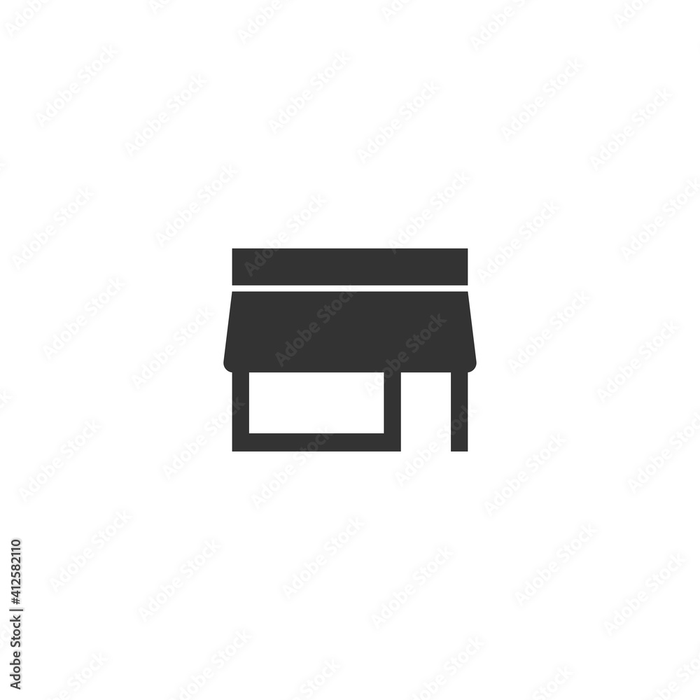 Store shop black icon for web design. Vector isolated Store shop black icon for web design. Vector isolated