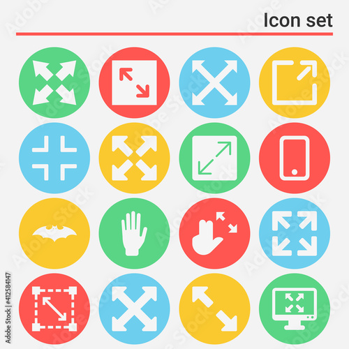 16 pack of beyond  filled web icons set