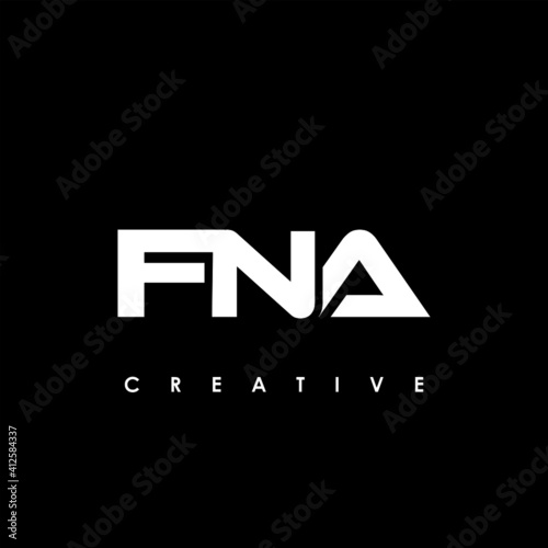 FNA Letter Initial Logo Design Template Vector Illustration