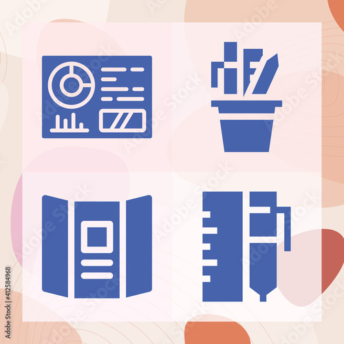 Simple set of philosophical theory related filled icons