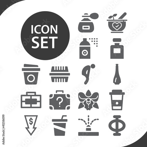 Simple set of gone related filled icons.