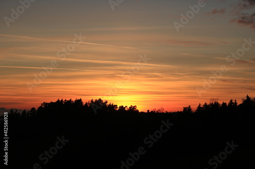 Sonnenuntergang, schön, Himmel