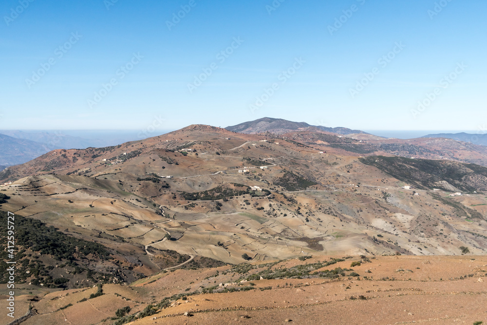 Mountain Villages on Arid Land, Morocco.