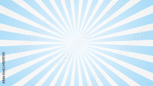 Fotografie, Obraz popular white and blue ray starburst sunburst pattern sky cloud background telev