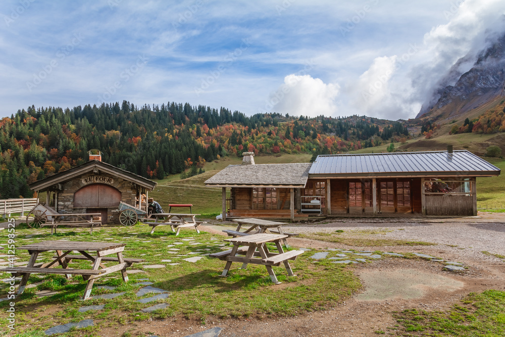 Obraz premium Col des Aravis, haute Savoie