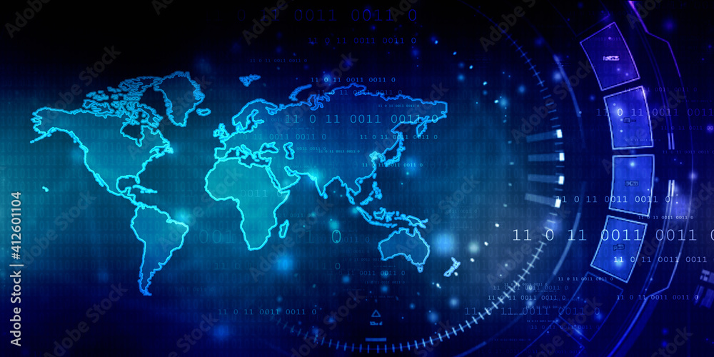 2d illustration world map abstract background 2d illustration world map abstract background
