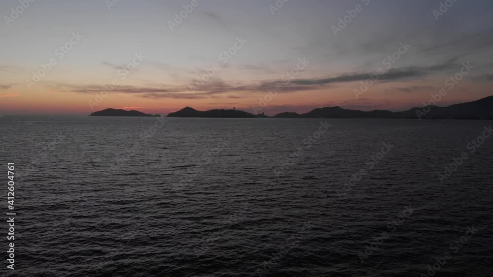 Beautiful view of the beach, aerial view of the beach, acapulco beach seen from above. Travel and vacation concept. Colorful sunset on the beach. Aerial video Beautiful view of the beach, aerial view of the beach, acapulco beach seen from above. Travel and vacation concept. Colorful sunset on the beach. Aerial video