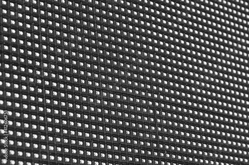 Outdoor modular LED panels as a decoration on the stage. Close up image.