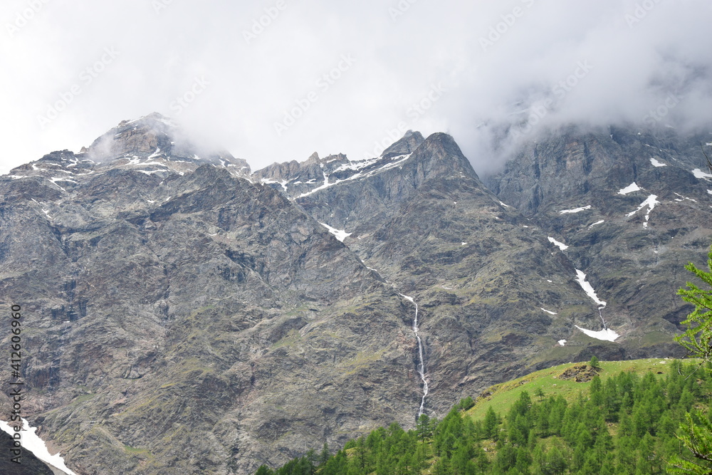 Obraz premium Valle d'Aosta Cervinia Lago Bleu