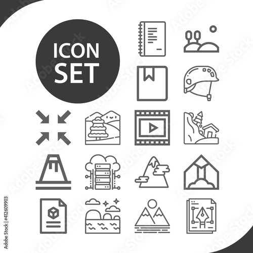 Simple set of enter related lineal icons.