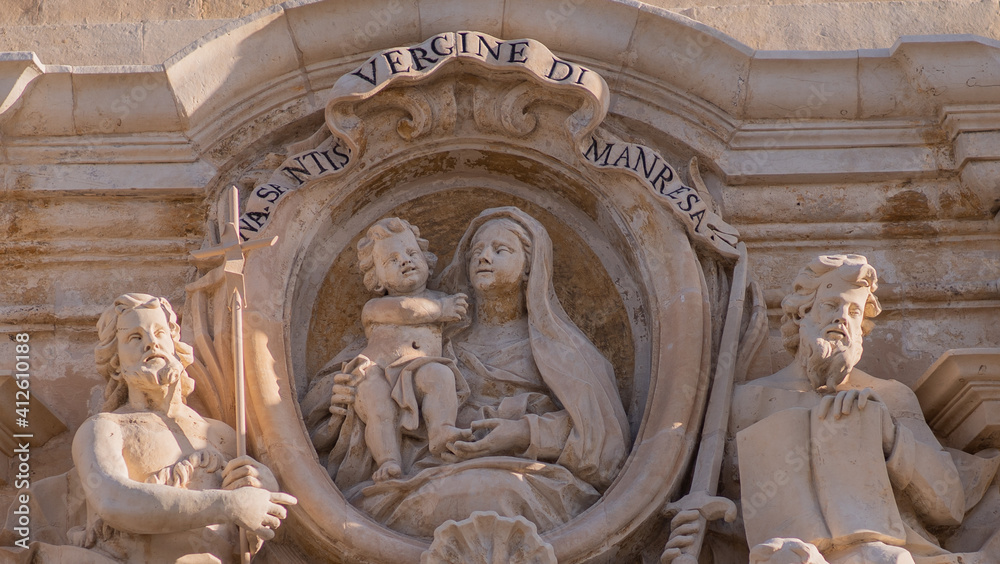 Obraz premium detail of the church of st john the baptist