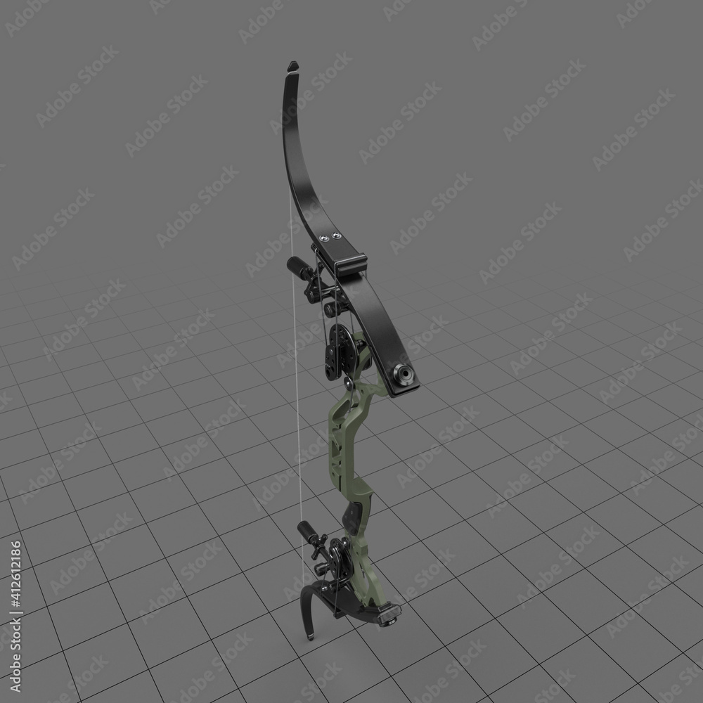 Lever action compound bow Stock 3D 에셋 Adobe Stock