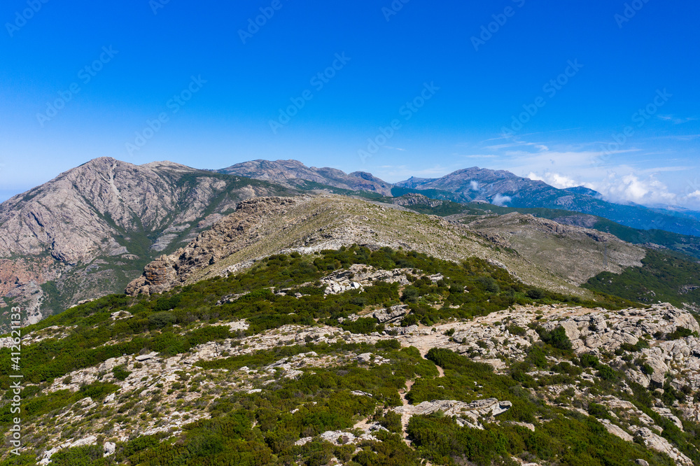 Fototapeta premium Sur les crêtes du Cap Corse