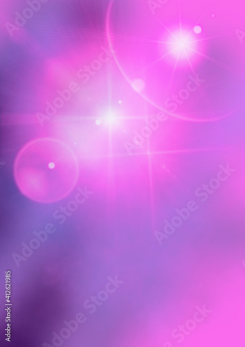 An illustration of an abstract pink and purple sparkle background.