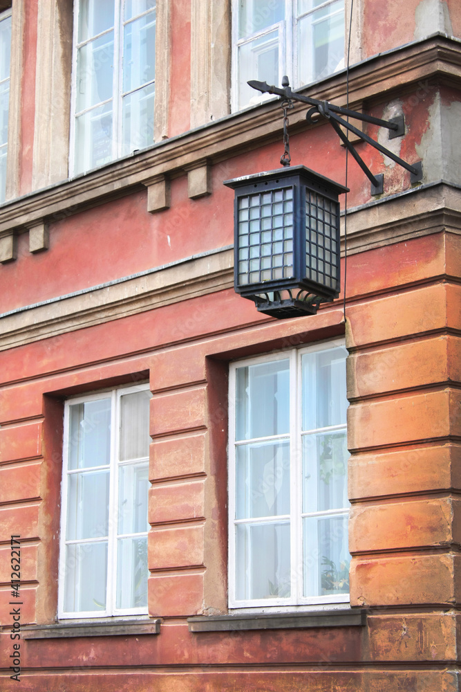 old windows on the wall | latern